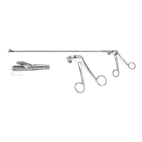 Yeoman Rotating Rectal Biopsy Forceps, Improved Pistol Grip Handle, Rotating Shaft, Straight Jaws W/ Teeth, Oval Basket, 4.0 Mm X 8.0 Mm Bite, 13" (33.0 Cm)